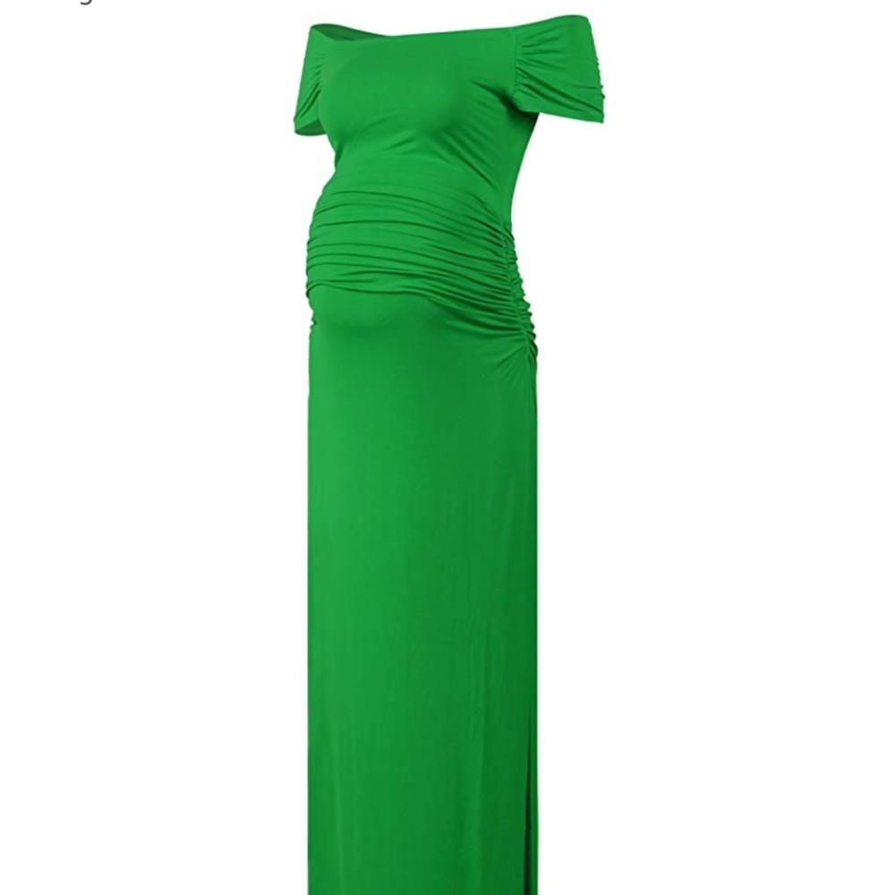 Green Maternity Dress / Maxi